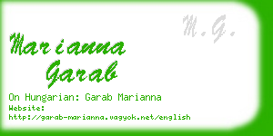 marianna garab business card